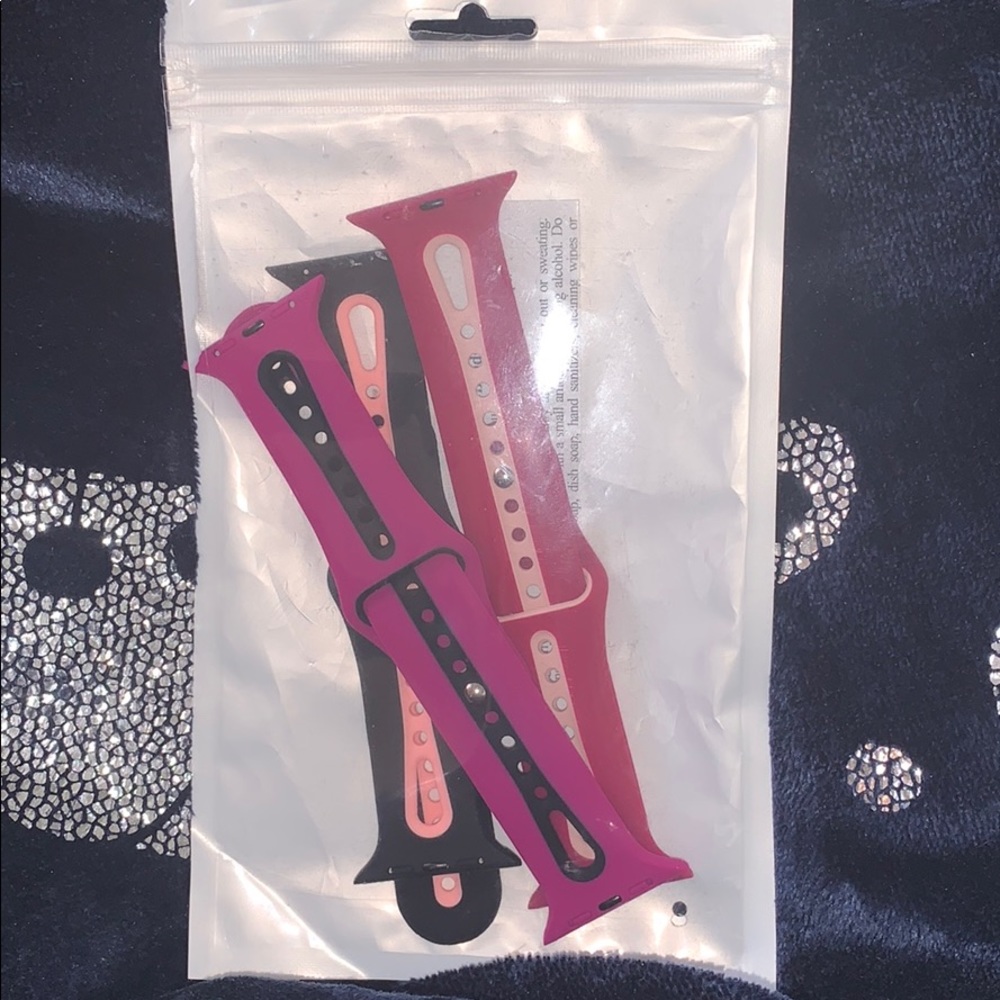 Three Apple Watch bands
